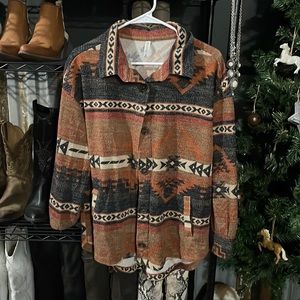 Aztec Zenana Shacket Size Medium